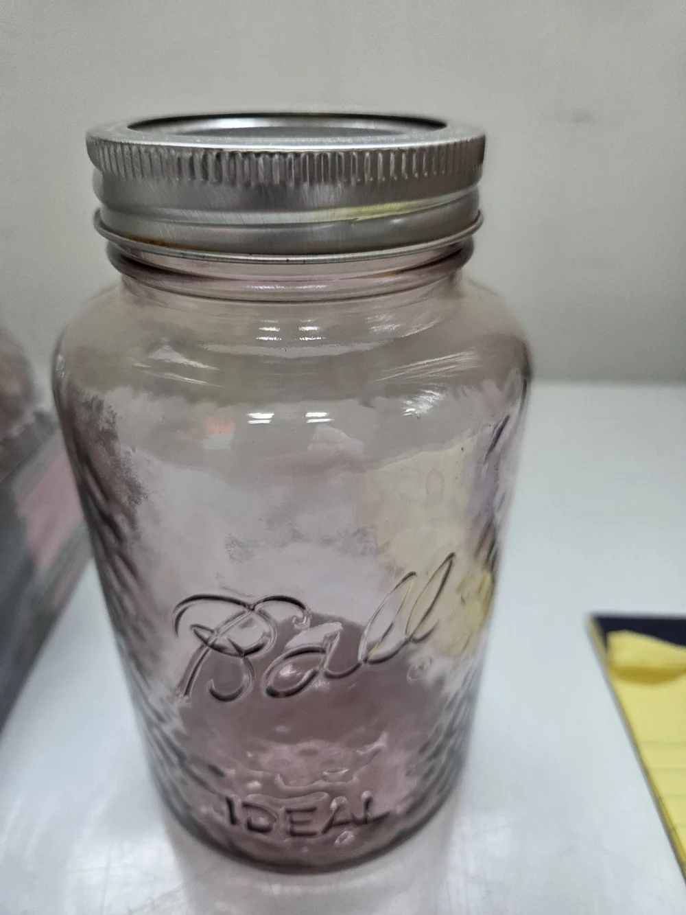 5 Glass Ball Jars with Silver Lids